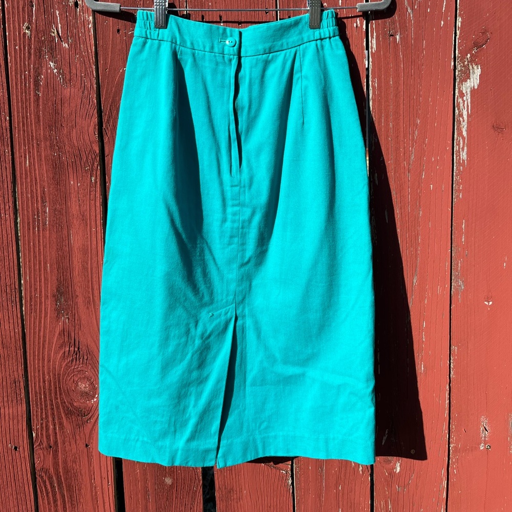 Vintage Cotton Pencil Skirt - Picture 2 of 3